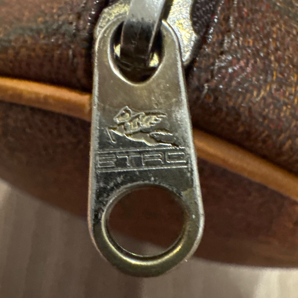 Vintage ETRO Milano Paisley Print Barrel Bag - Picture 5 of 13